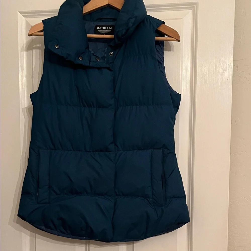 Teal Puffer Vest for Women